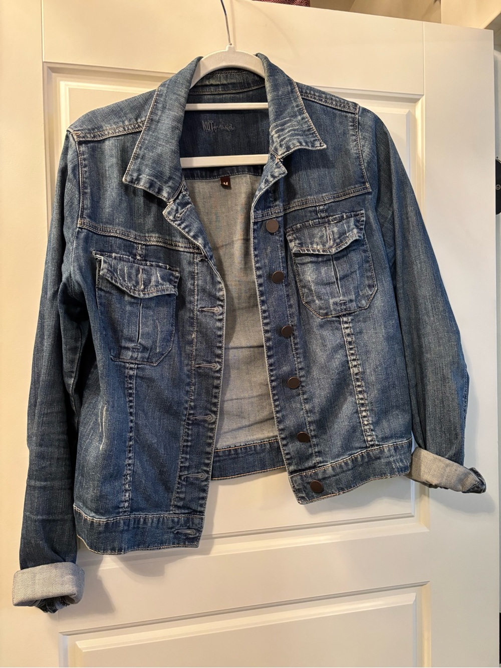 Kut from the Kloth Washed Blue Denim Jacket